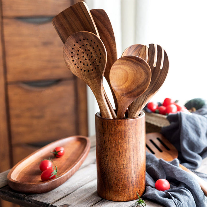 BowLift | Teak Wood Cutlery Set