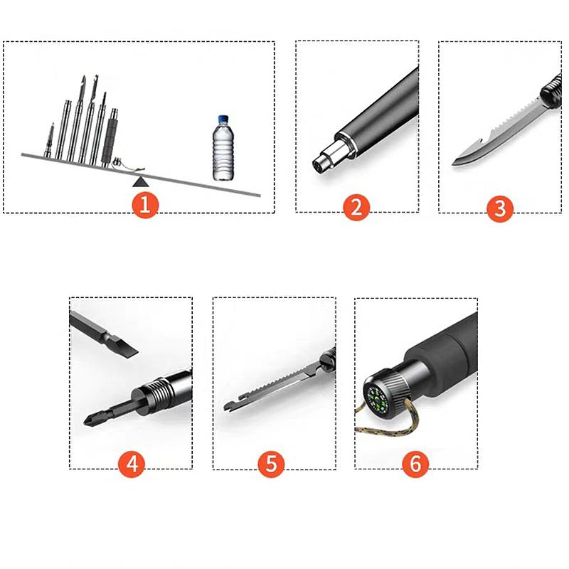 BowLift | Multifunctional collapsible hiking pole