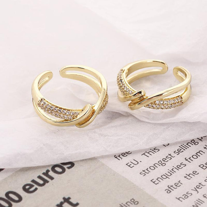 BowLift | Vintage gold-plated adjustable ring