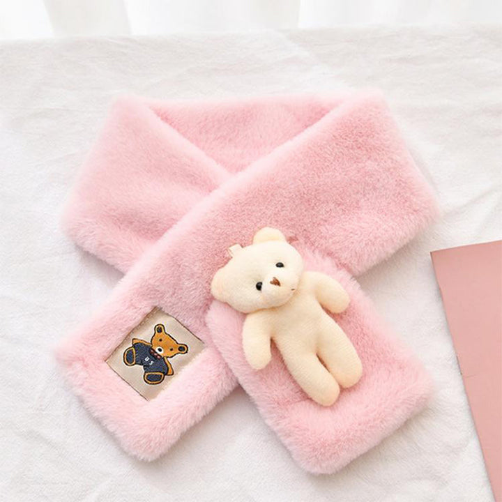 BowLift | Sweet Bear Plush Scarf for Adults and Children