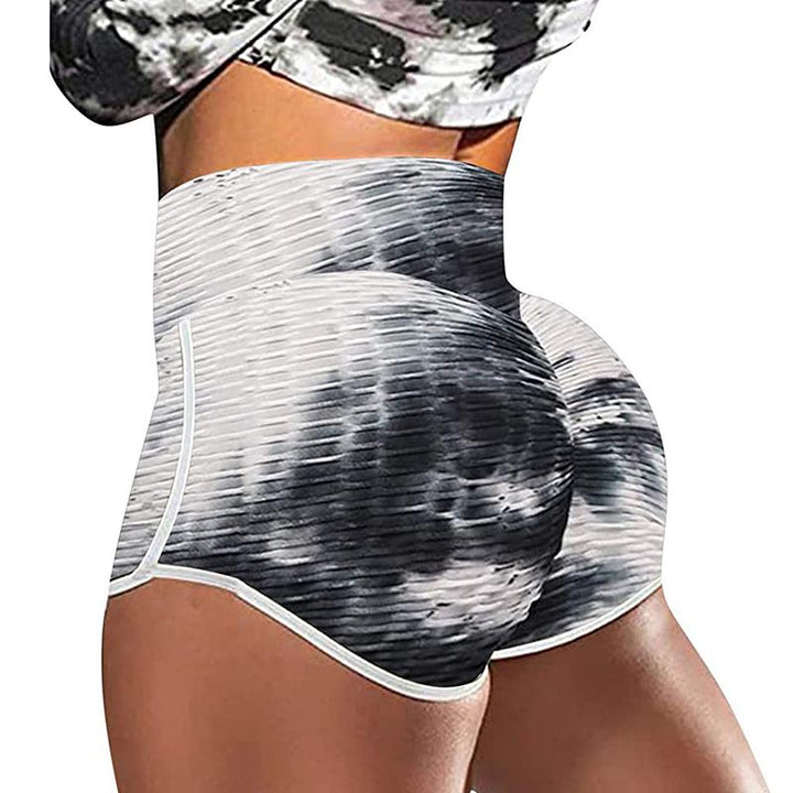BowLift | Tie-Dye Print High-Waisted Yoga Shorts