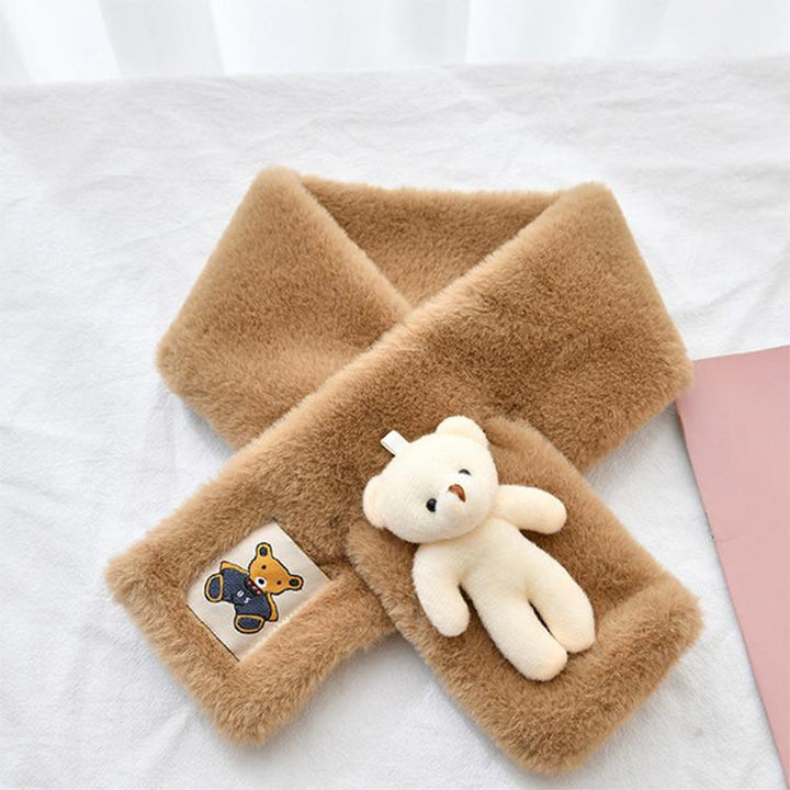 BowLift | Sweet Bear Plush Scarf for Adults and Children