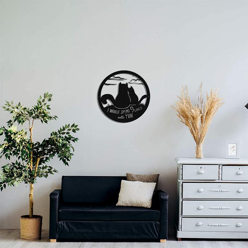 BowLift | Metal Cat Silhouette Decoration Art