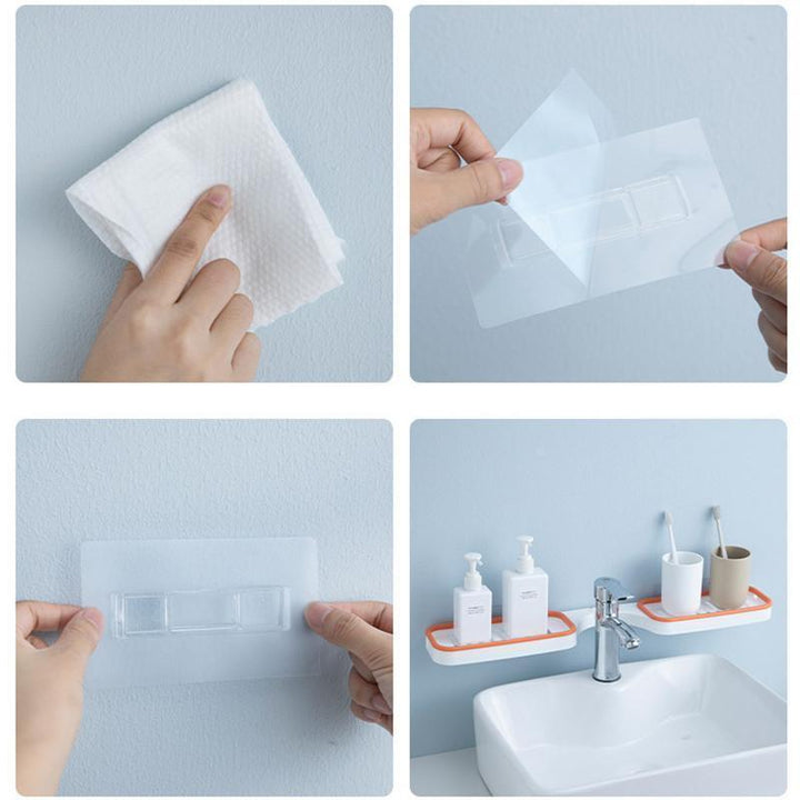 BowLift | Bathroom Corner Hole-Free Shelf