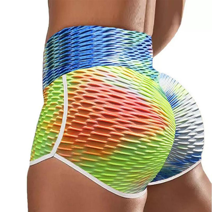 BowLift | Tie-Dye Print High-Waisted Yoga Shorts
