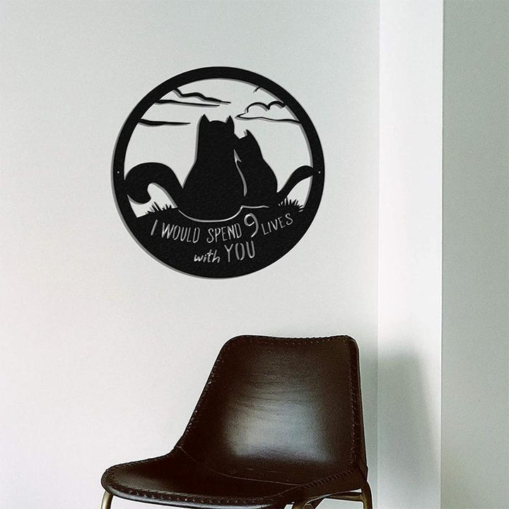 BowLift | Metal Cat Silhouette Decoration Art