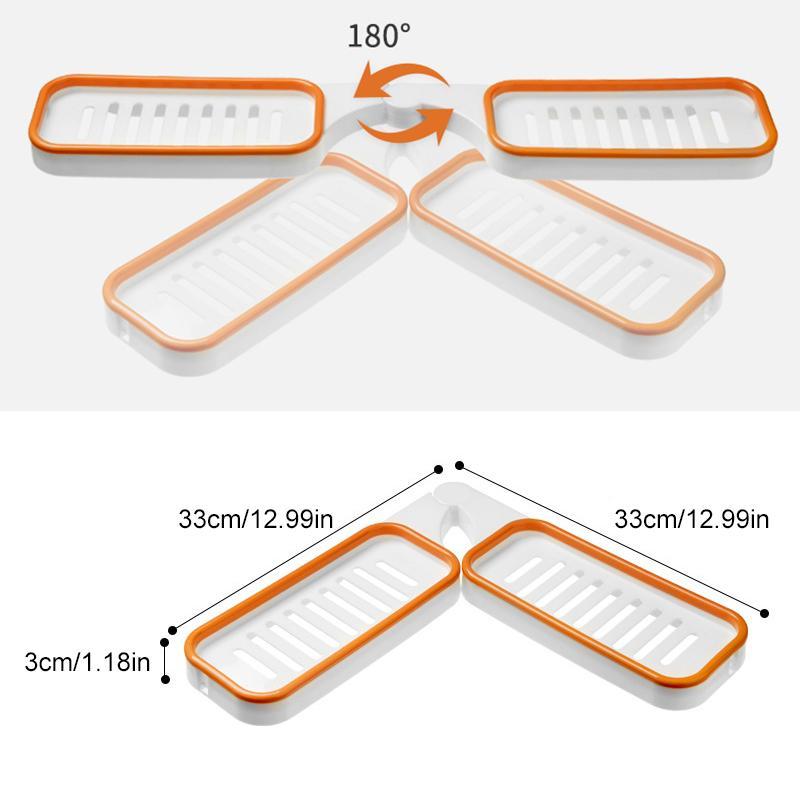 Bathroom 180° Rotatable Corner Punch-Free Rack | Bowlift