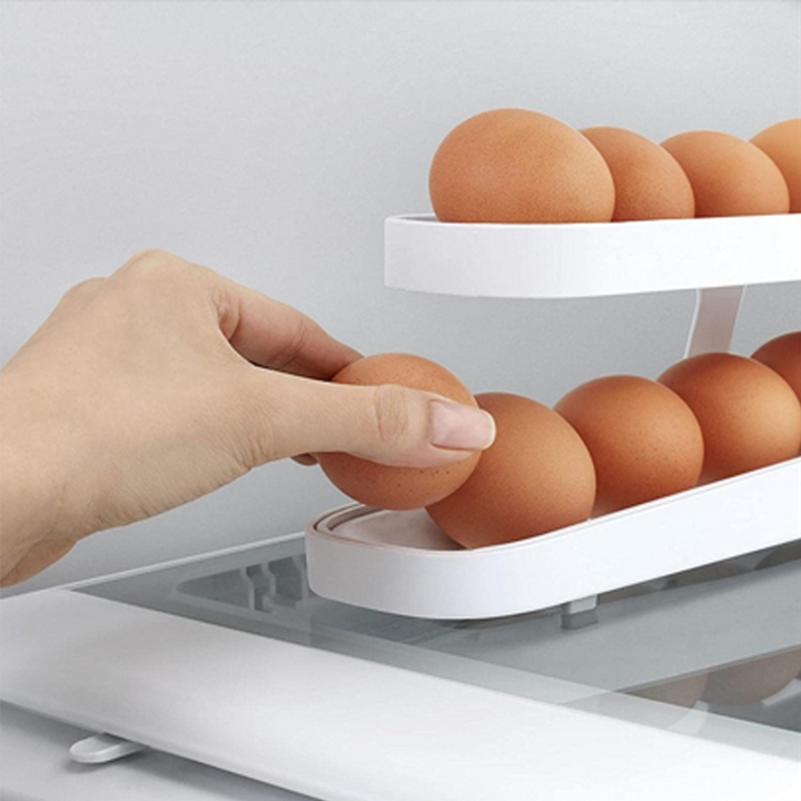 Automatic Scrolling Egg Rack Holder Storage Box | Bowlift