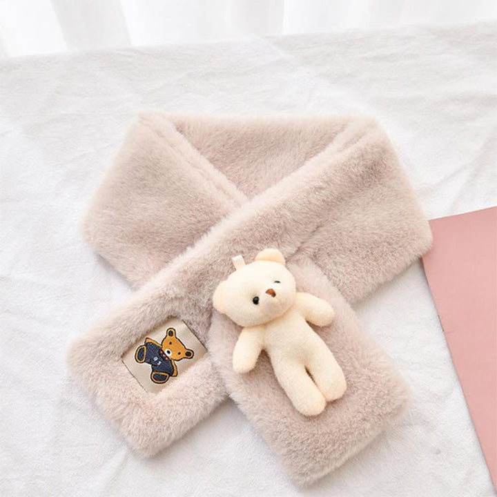 BowLift | Sweet Bear Plush Scarf for Adults and Children