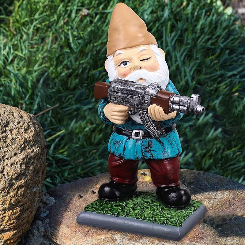 BowLift | Military Garden Gnome with Camouflage Uniform