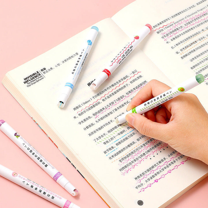 BowLift | BEST GIFTS FOR CHILDREN - Dual Tip Markers with 6 different curve shapes fine tips