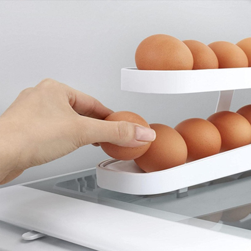 Automatic Scrolling Egg Rack Holder Storage Box | Bowlift