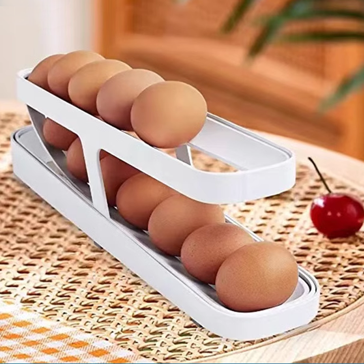 Automatic Scrolling Egg Rack Holder Storage Box | Bowlift
