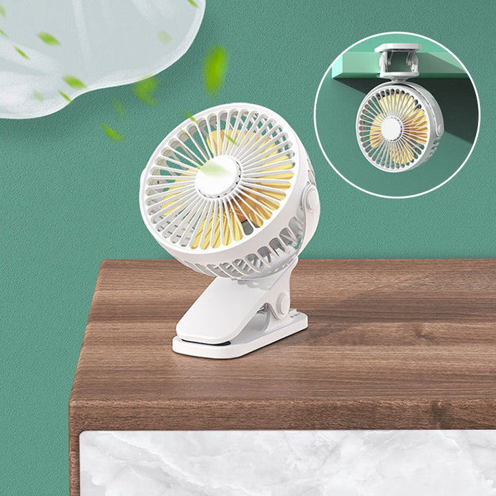 Clip Type USB Rechargeable Mini Electric Fan | Bowlift