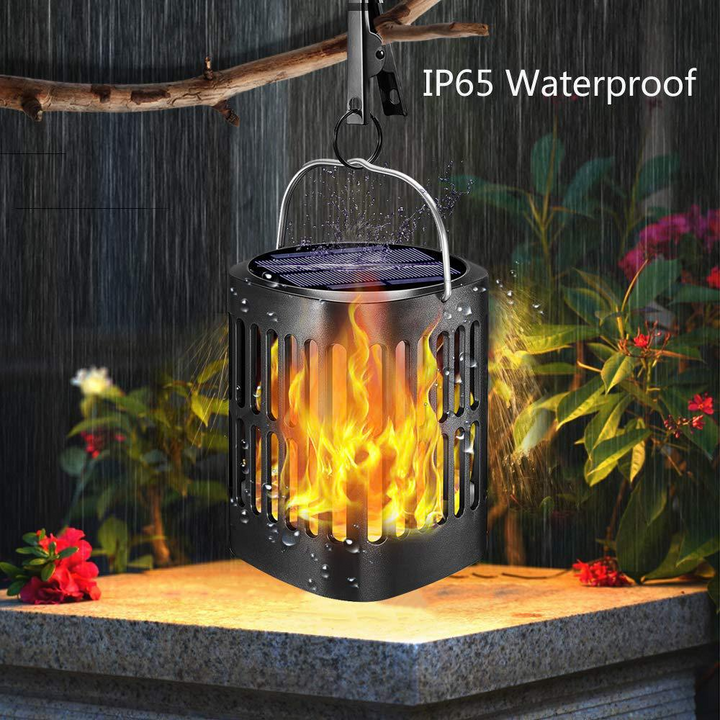 BowLift | Solar LED Flame Lantern – Decorative Outdoor Lighting for Garden and Terrace with Hanging Possibility