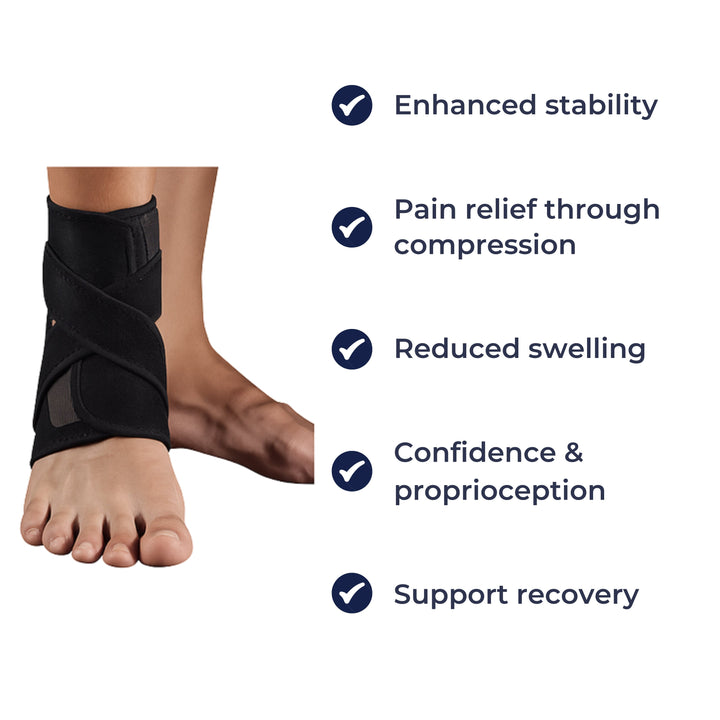 Stabilising Compression – Breathable Adjustable Straps – Running Gym & Sports Protection Bowlift