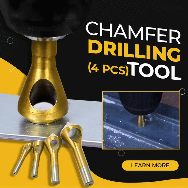BowLift | Titanium Coated Countersink Chamfer Tool（4 PCS）