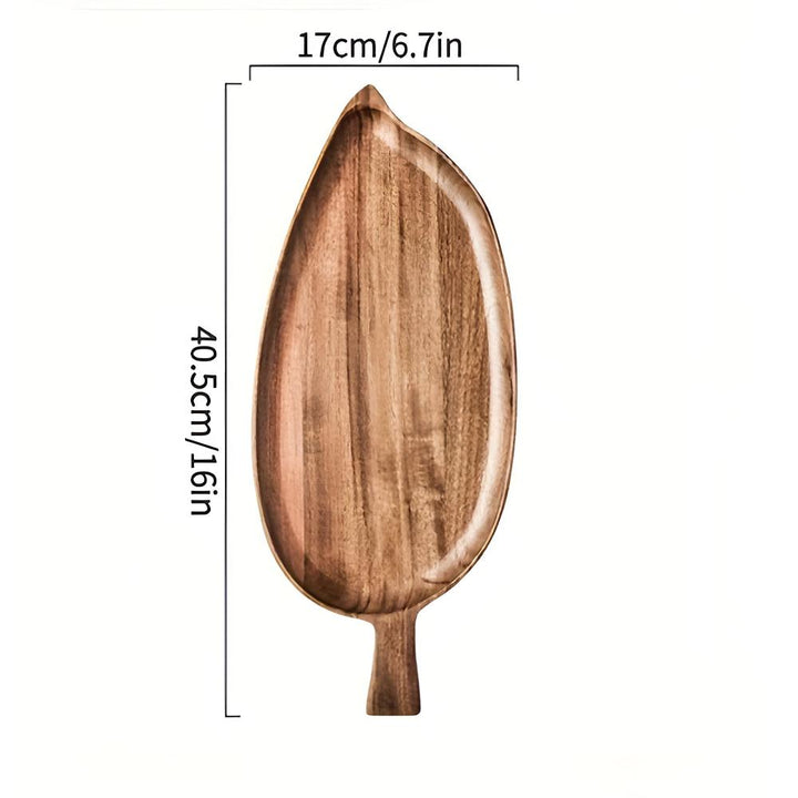 BowLift | Leaf-Shaped Wooden Serving Plate