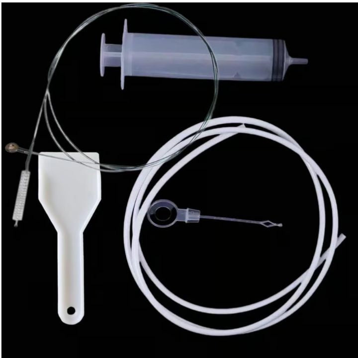BowLift | Refrigerator Drain Cleaning Kit | Flexible Brush & Spray Tool | Stainless Steel & Nylon