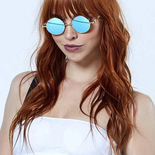 BowLift | Sunglasses Steampunk Round Lens Metal Frame Unisex Glasses