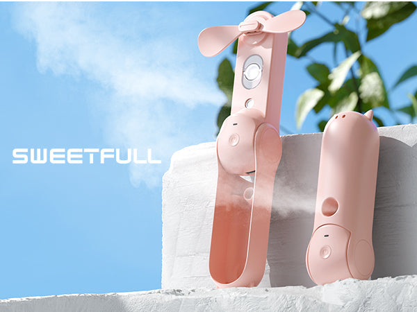 Misting Fan Portable, Handheld Personal Mister Fans | Bowlift