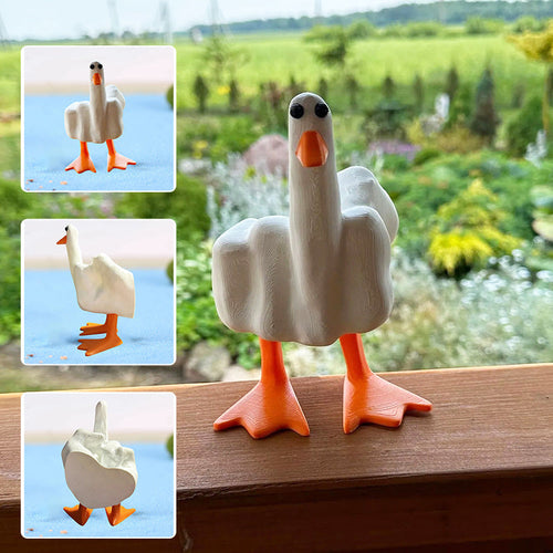 BowLift | Middle Finger Duck Resin Ornament