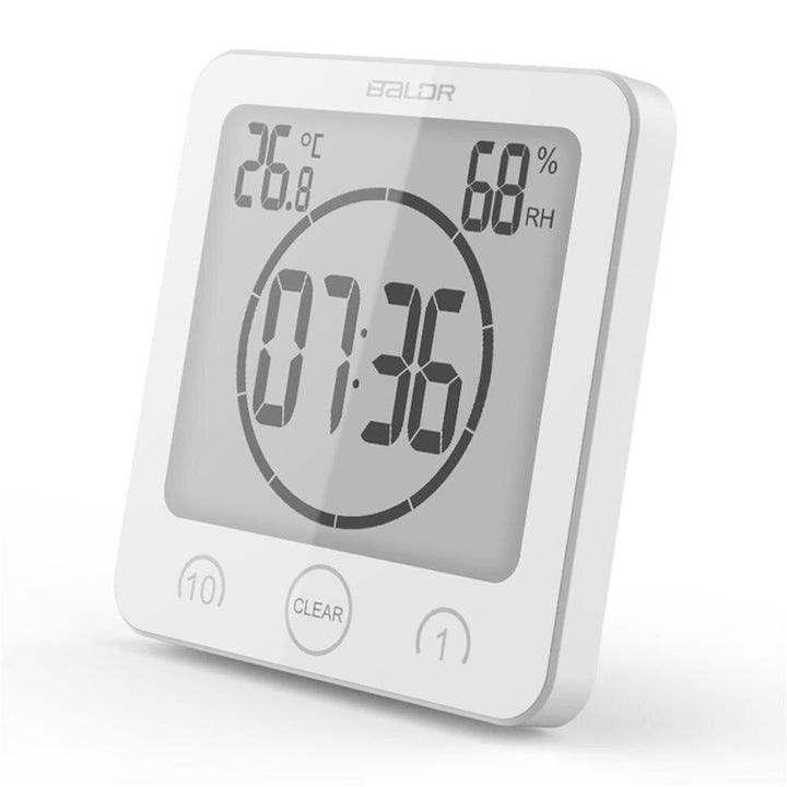 BowLift | Waterproof Digital Shower Clock with Suction Cup Mount - Perfect for Timing Showers & Bathing Activities