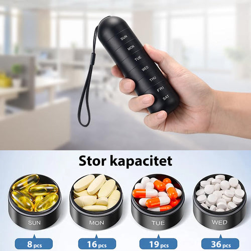 BowLift | 7-Day Portable Pill Organizer for Travel