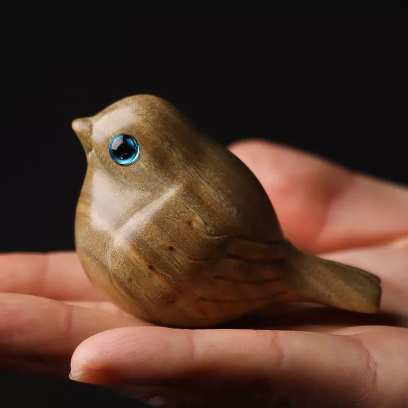 Handcrafted wooden carved bird Bowlift