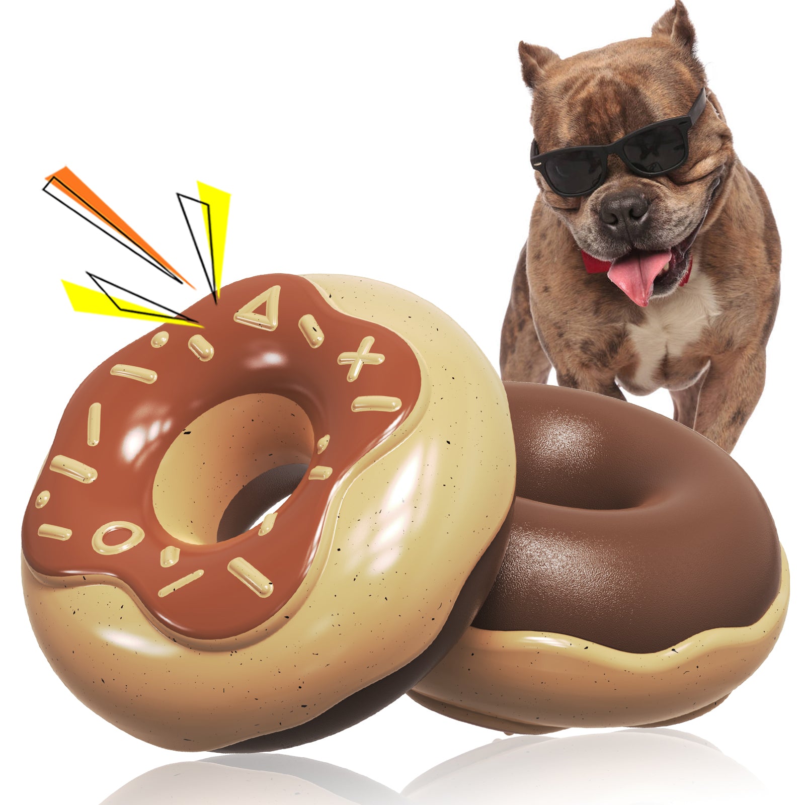 Sound Donut Toy – Durable Chew & Play Toy for Dogs