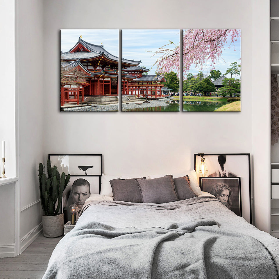Temple Park 3 Piece - Canvas Wall Art Painting | Bowlift