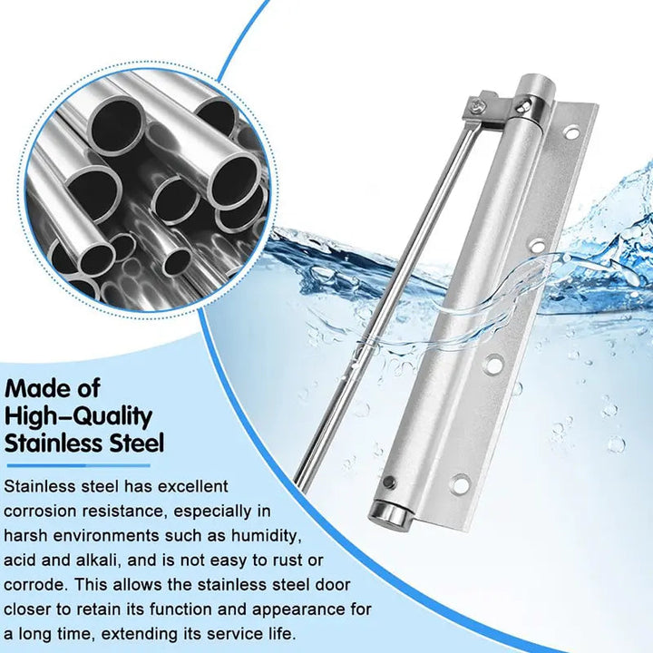 BowLift | Automatic door hinge with self-reset – Safe & Quiet