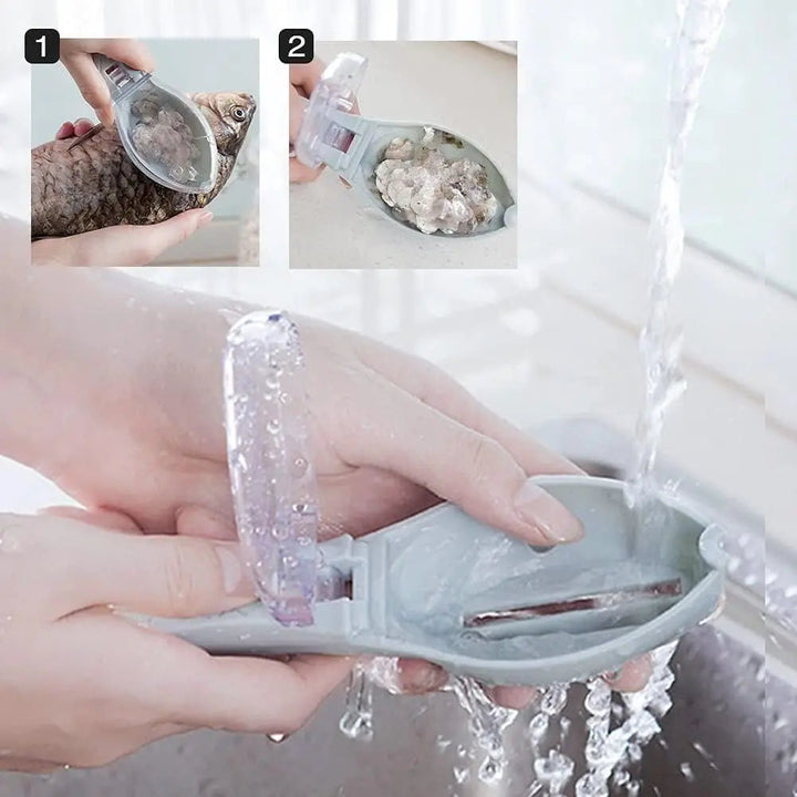 BowLift | Fish scale remover with catch lid