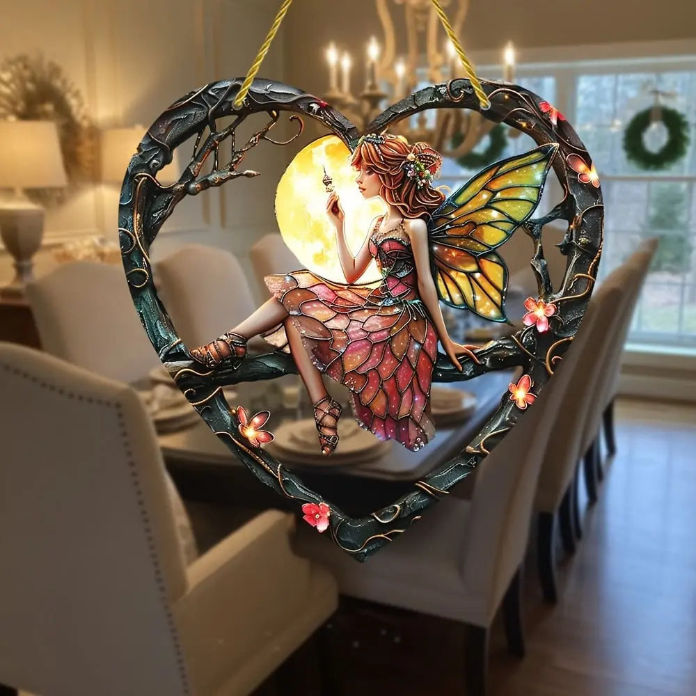 BowLift | Heart-shaped Elf Light Catcher – Enchanting Home Decoration