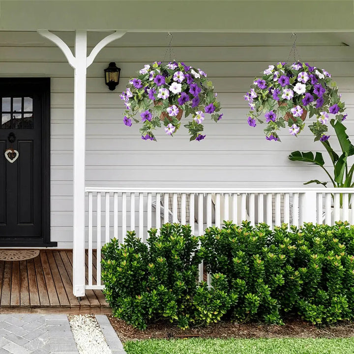 BowLift | Artificial Spring Petunias made of Silk – Perfect for Calm Home Accents