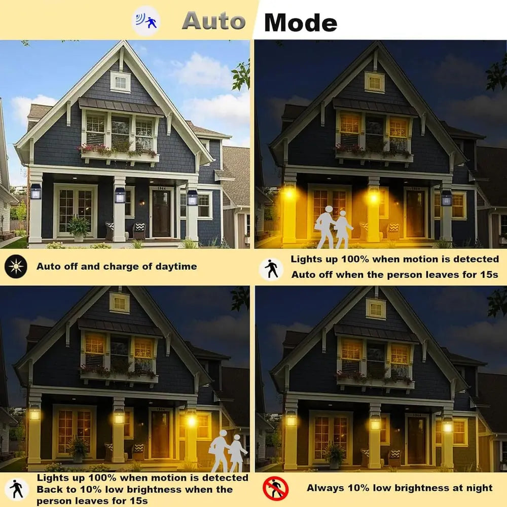BowLift | Solar wall light for outdoor use – With motion sensor & twilight automation