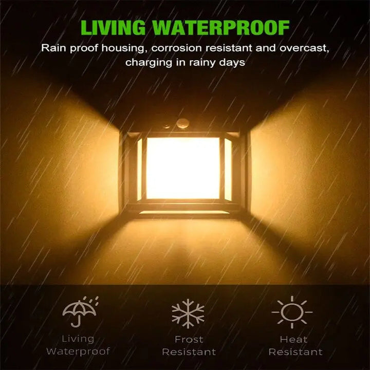 BowLift | Solar wall light for outdoor use – With motion sensor & twilight automation