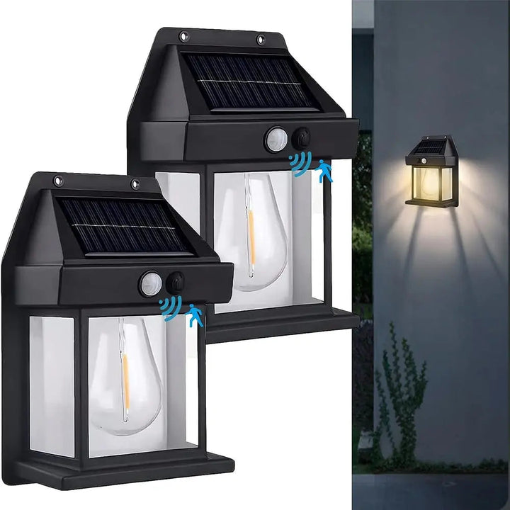 BowLift | Solar wall light for outdoor use – With motion sensor & twilight automation