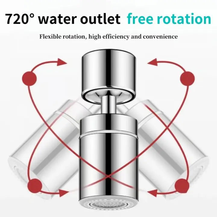 BowLift | 360° Faucet Attachment – Splash-Free with 2 Spray Modes
