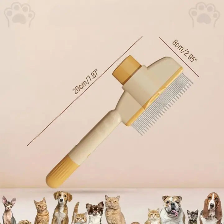 BowLift | Simple Self-Cleaning Flea Comb & Coat Brush