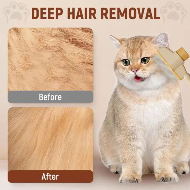 BowLift | Simple Self-Cleaning Flea Comb & Coat Brush