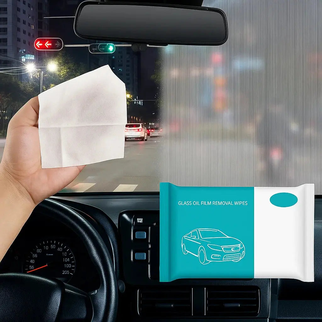 BowLift | Glass Oil Film Cleaning Wipes for Cars