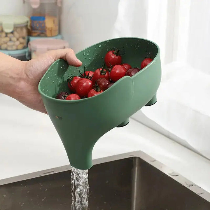 BowLift | Kitchen Sink Strainer Basket | Elephant Design | Plastic | 2-Pack | 22cm