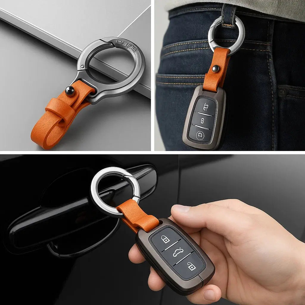 BowLift | Keychain made of zinc alloy & PU leather