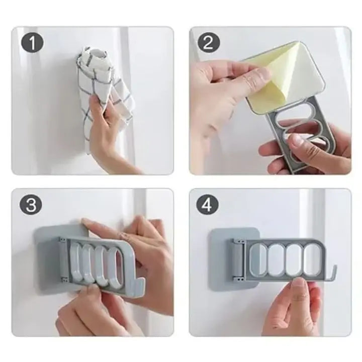 BowLift | Stamping-free Folding Hook – Space-saving Wall Accessory