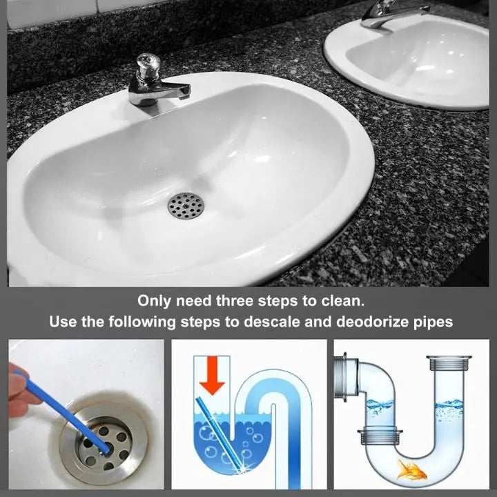 BowLift | 1+1 Set | Pipe Cleaning Sticks – Against Odors, Grease & Clogs