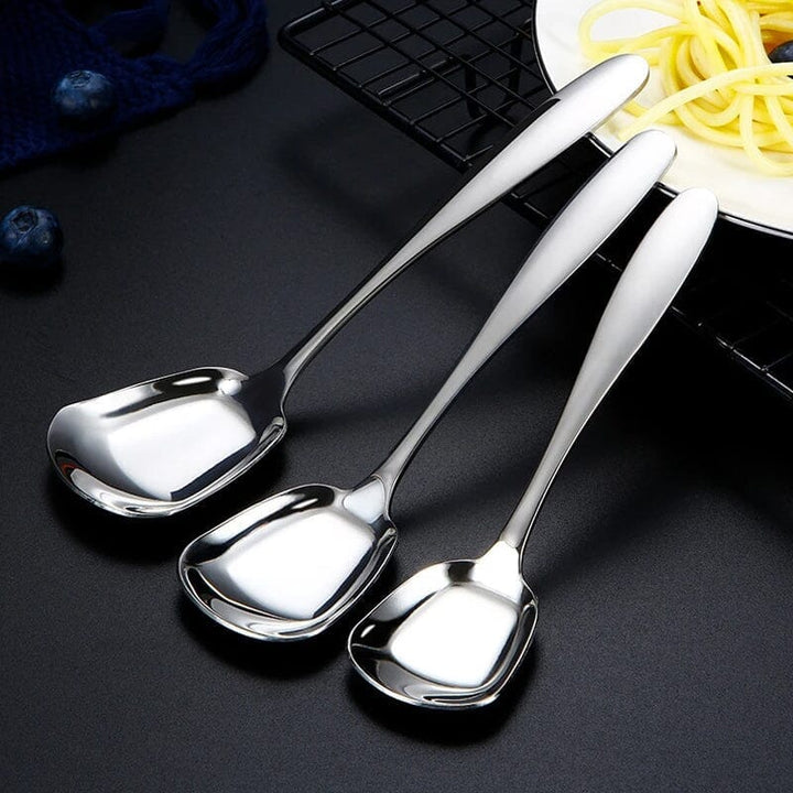 Square Head Stainless Steel Spoons | Bowlift