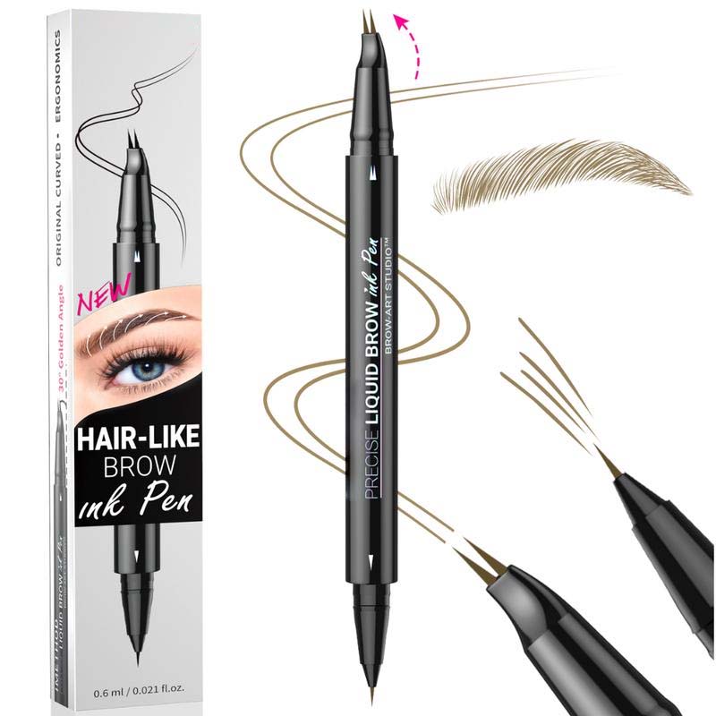 BowLift | 2-in-1 Dual-Ended Eyebrow Pencil with Micro-Fork Tip Applicator and Precise Brush Tip