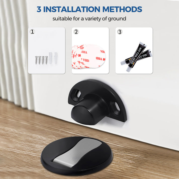 Stainless Steel Invisible Magnetic Door Stopper | Bowlift