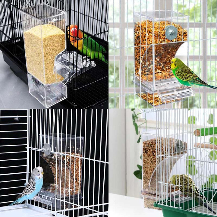 Automatic overflow protection Transparent bird feeder | Bowlift